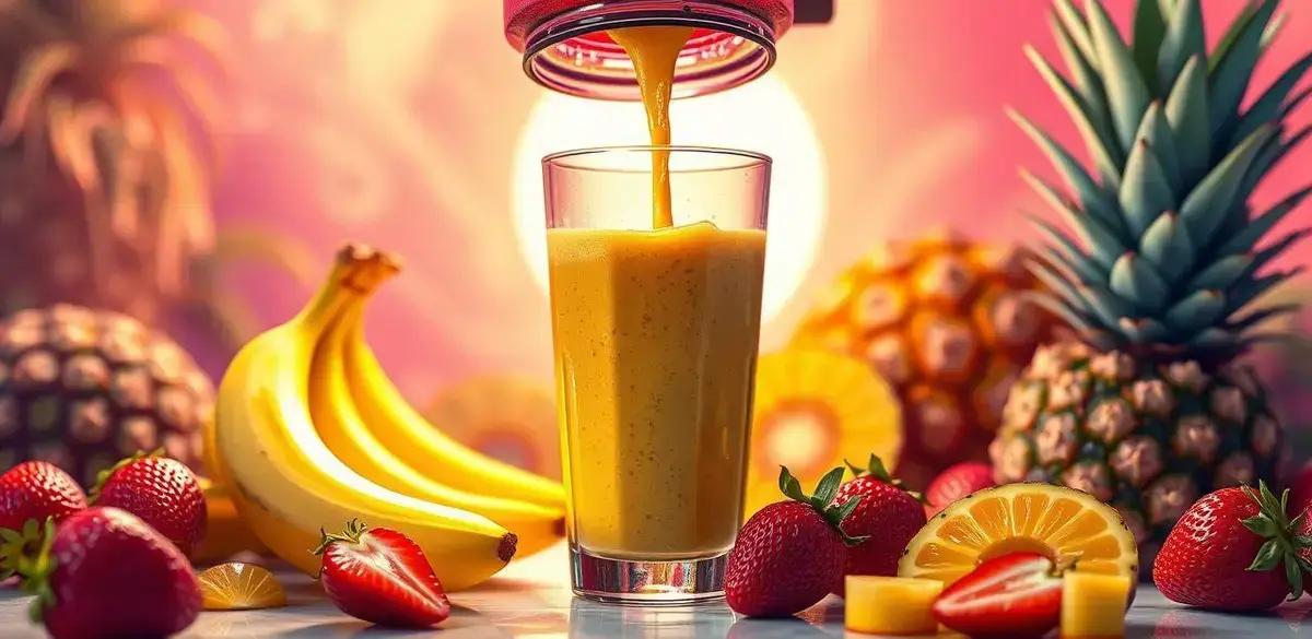 Método de preparo do Smoothie de frutas