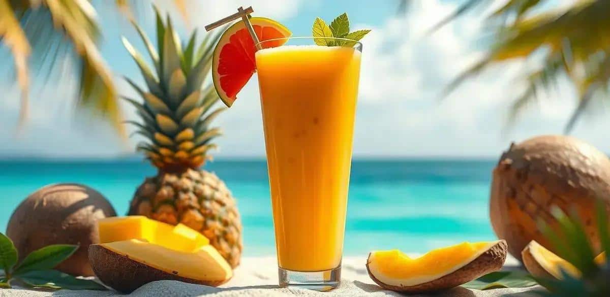 Smoothie Tropical Rápido: A Receita Perfeita Para Dias Quentes e Refrescantes