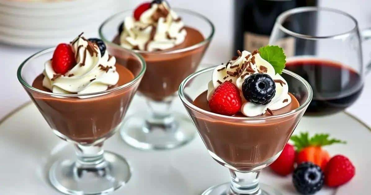 Como Servir a Mousse de Chocolate