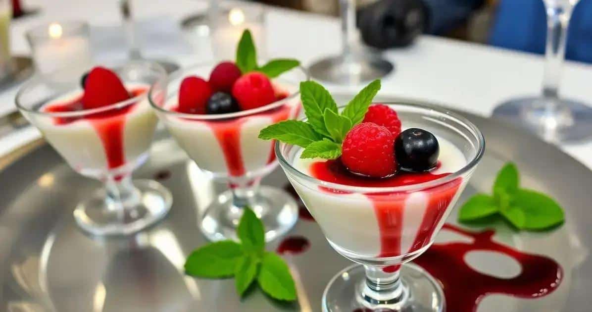 Como Servir Panna Cotta de Forma Elegante
