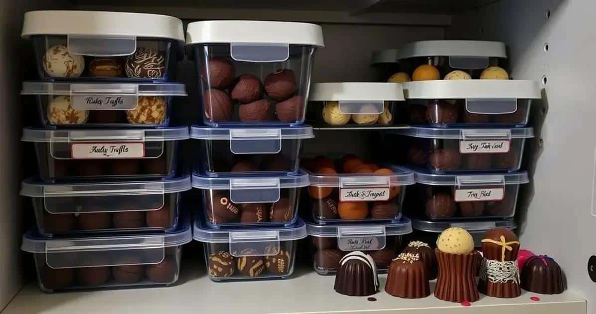 Dicas para Armazenar suas Trufas