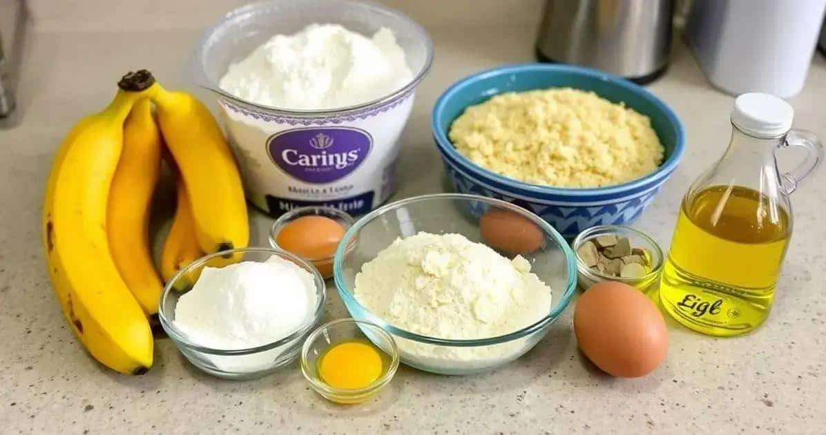 Ingredientes da Banana à Milanesa