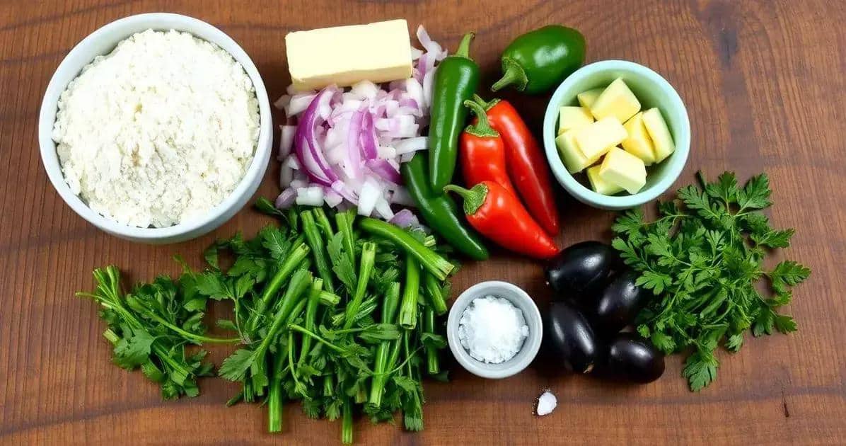 Ingredientes da Farofa de Pimenta-de-Cheiro