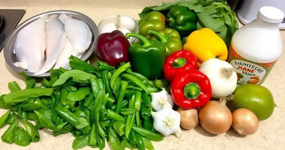 Ingredientes da Moqueca de Peixe