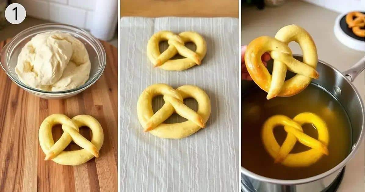 Método de Preparo do Pretzel caseiro