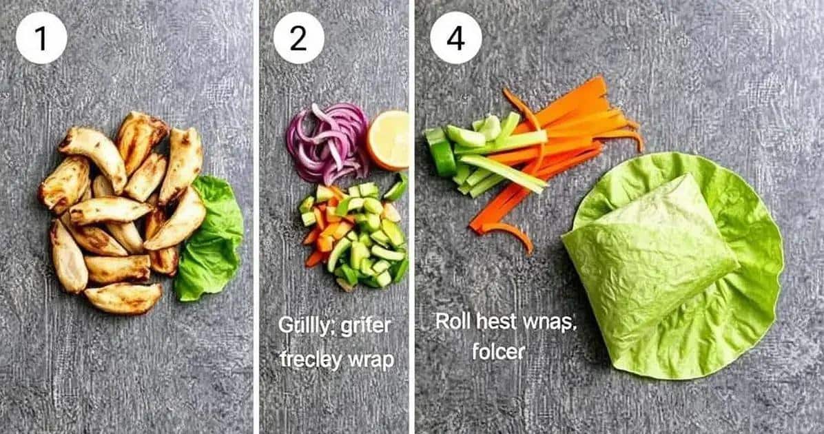 Método de Preparo do Wrap de Frango