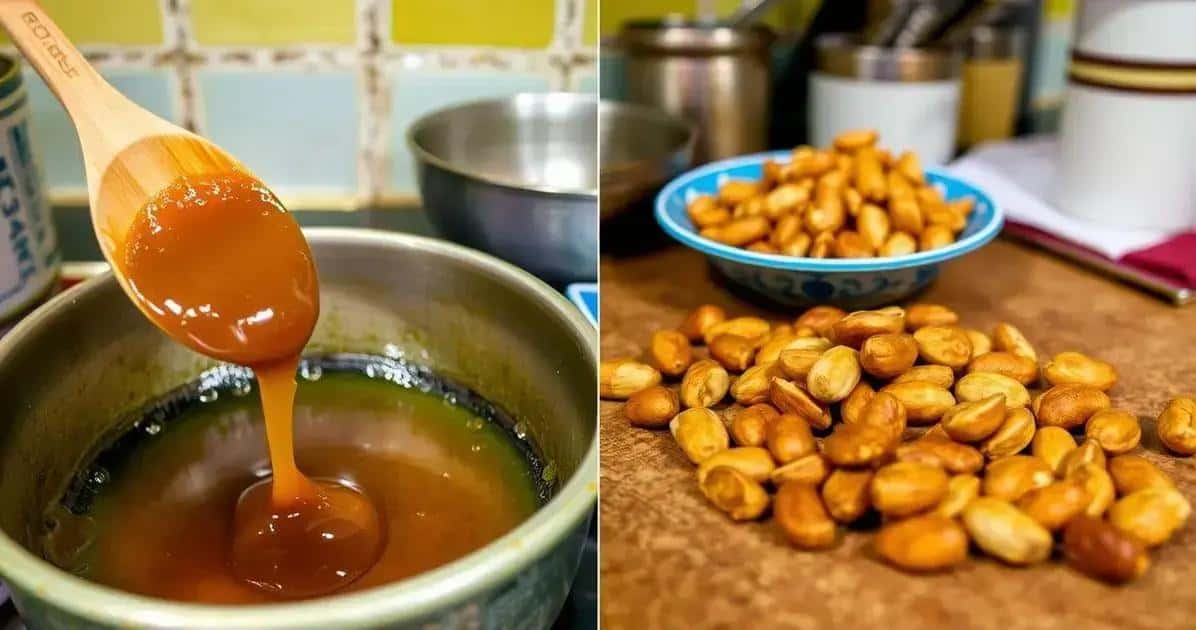 Preparando o Doce de Pé-de-Moleque