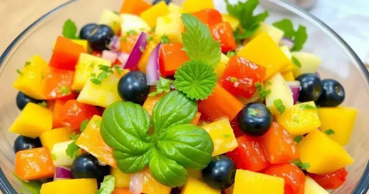Salada Tropical Simples: Refrescante e Fácil de Fazer em Casa