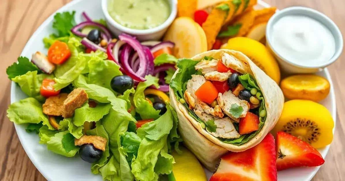 Sugestões de Acompanhamentos para o Wrap de Frango