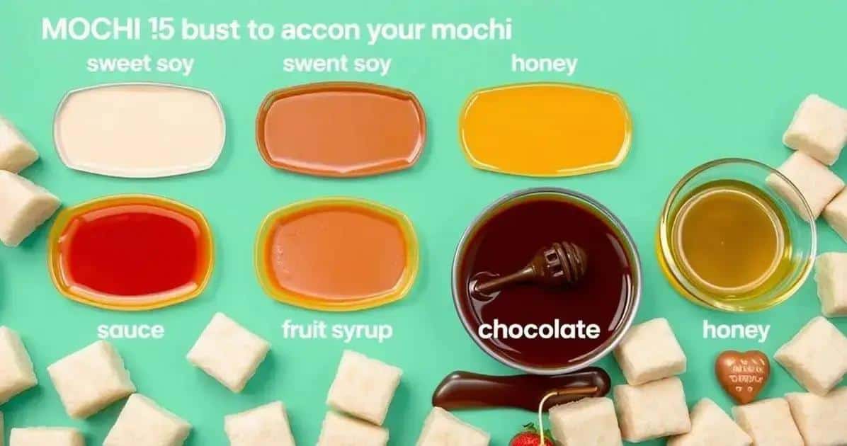 Sugestões de Molhos para acompanhar Mochi