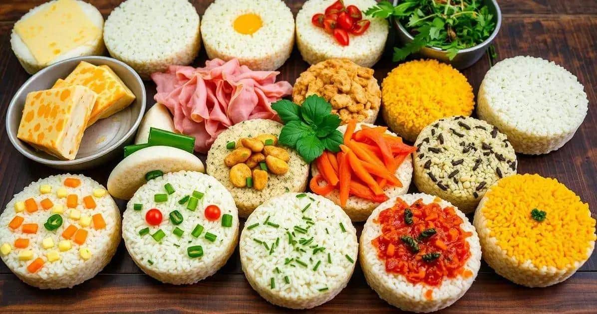 Variações criativas do Bolinho de Arroz