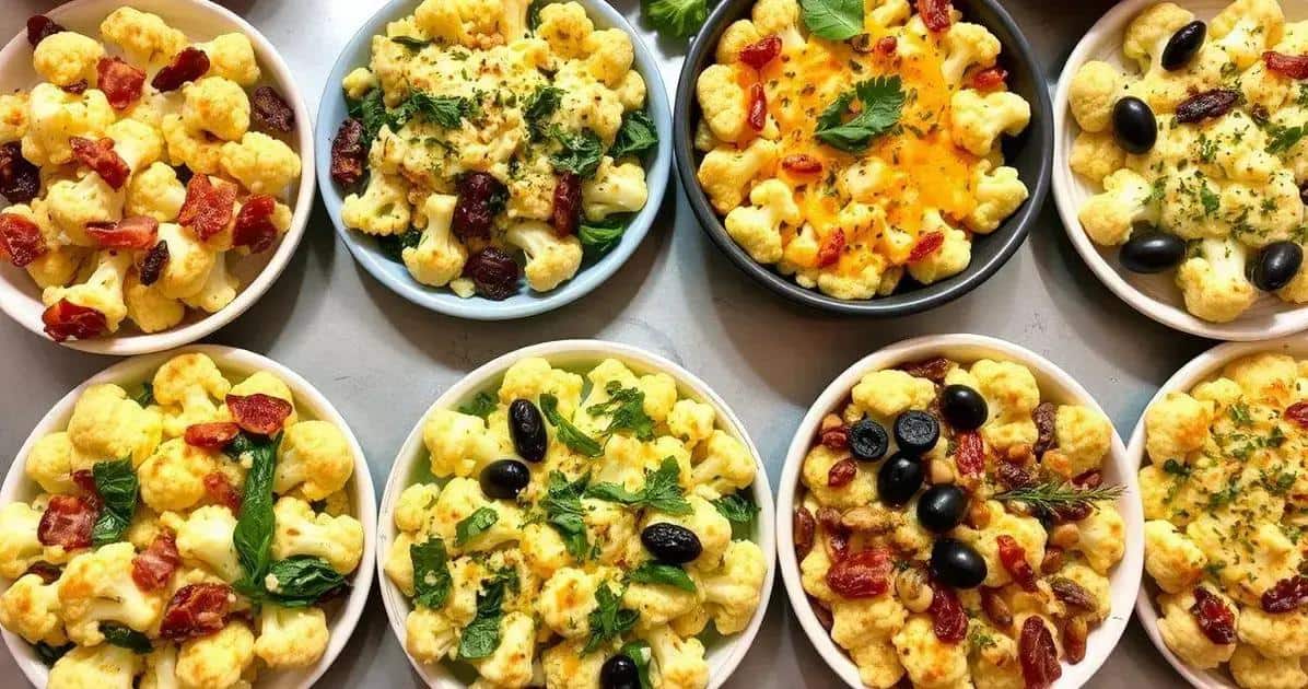 Variações da Receita de Couve-flor Gratinada