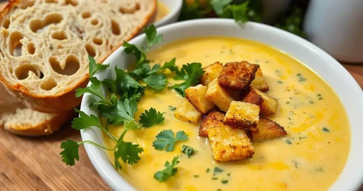 Acompanhamentos Ideais para a Sopa de Queijo com Brócolis