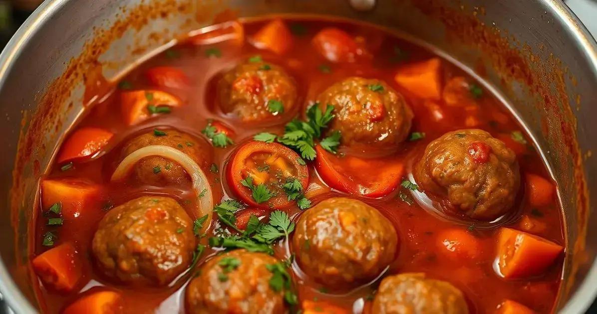 Albondigas com Molho Especial