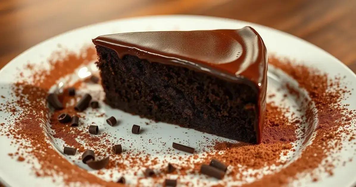 Bolo de Chocolate Molhadinho - Bolo “Desejo de Amar”