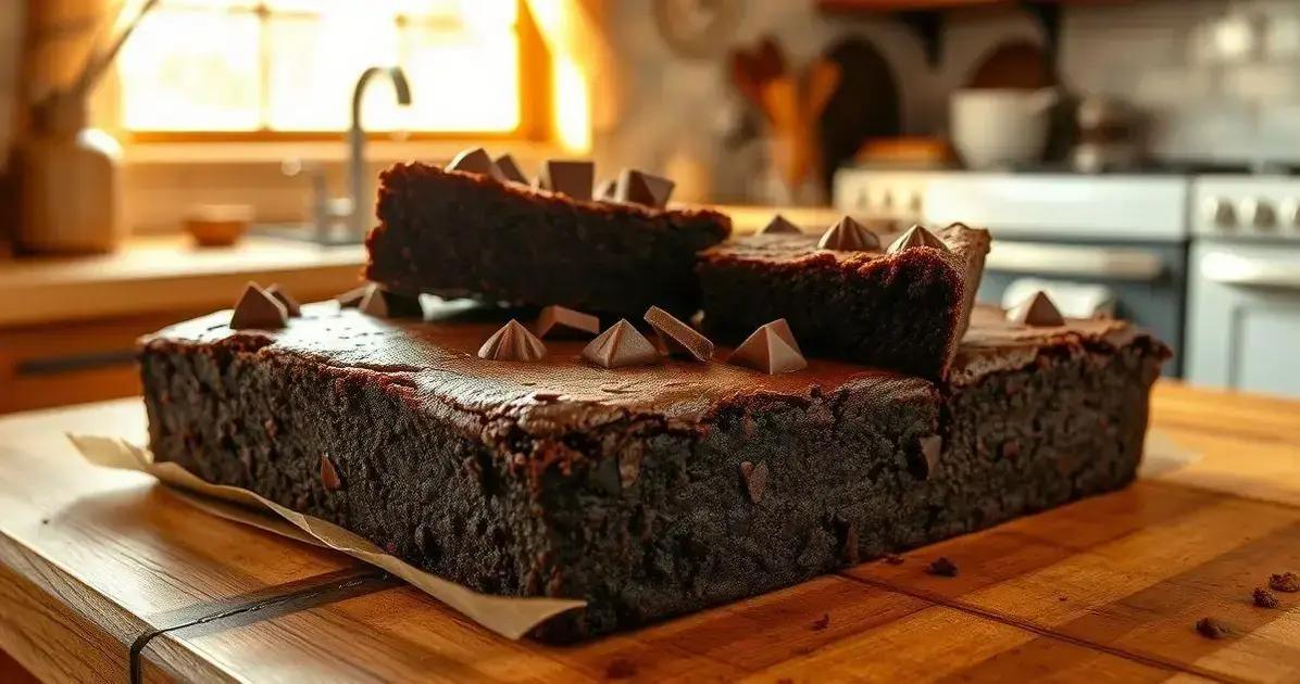 Brownie de Chocolate Fácil Brownie - “Toque de Paixão”