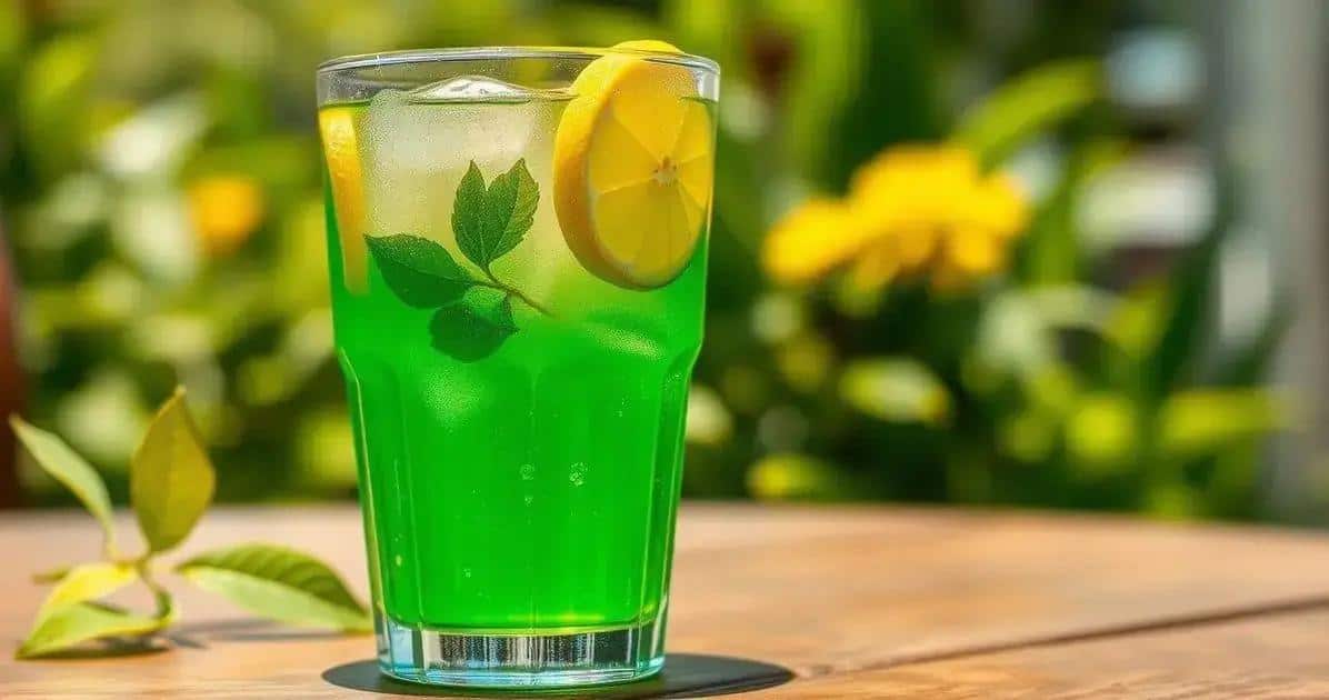 Chá verde com limão gelado: Descubra a bebida refrescante perfeita