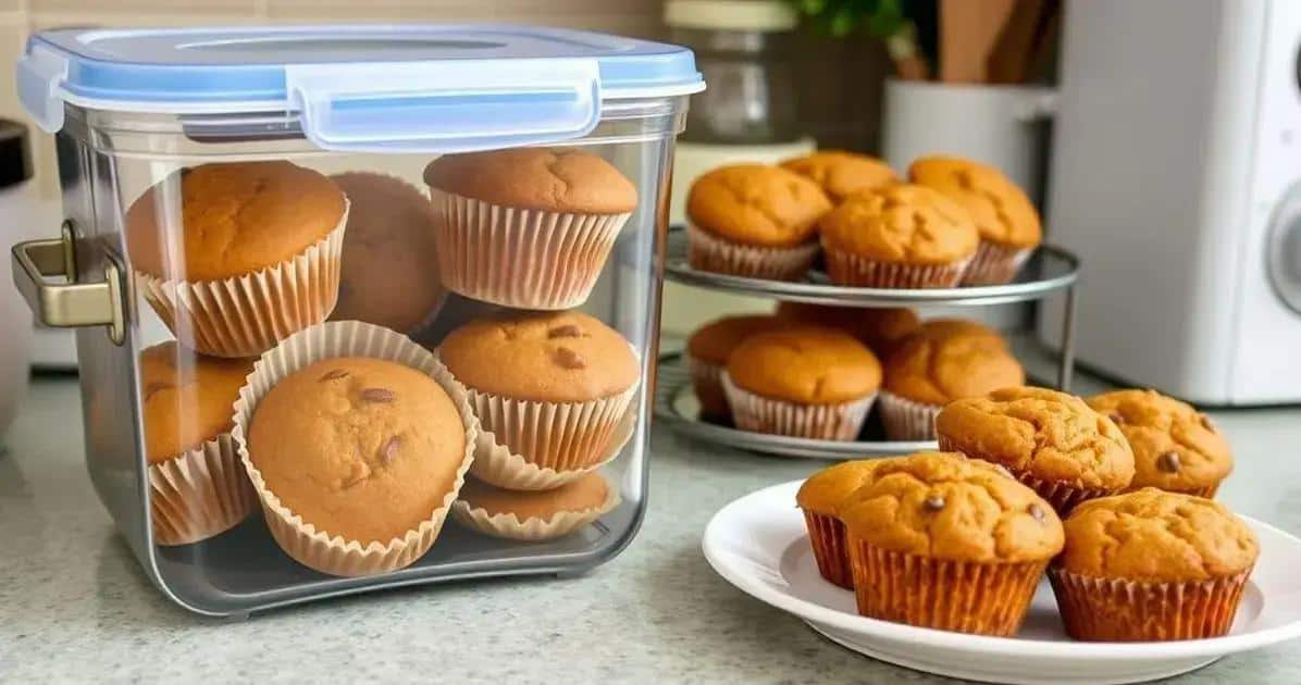 Como Armazenar o Muffin de Cenoura