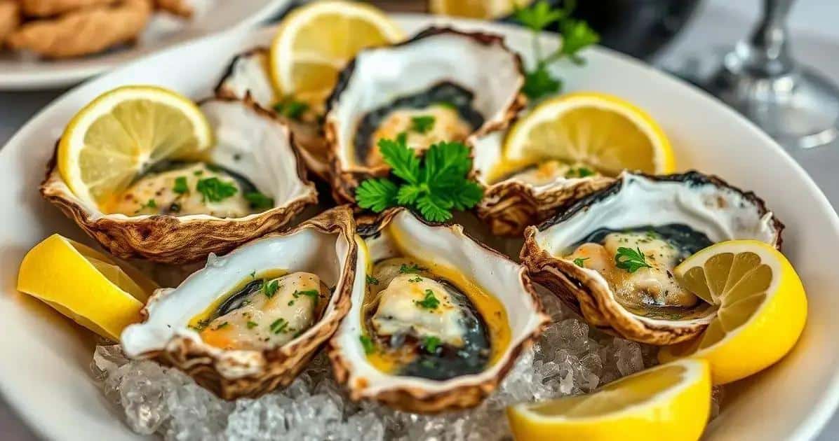 Como Servir as Ostras Gratinadas