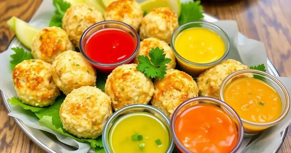 Como Servir Bolinho de Bacalhau com Molhos