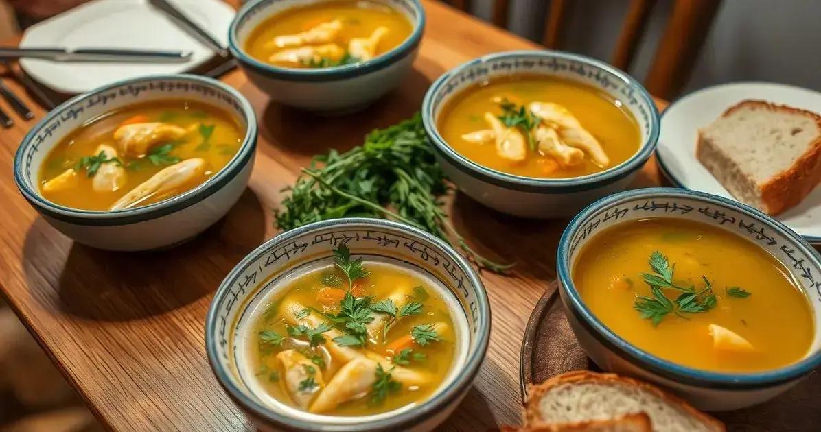 Como Servir o Caldo de Frango