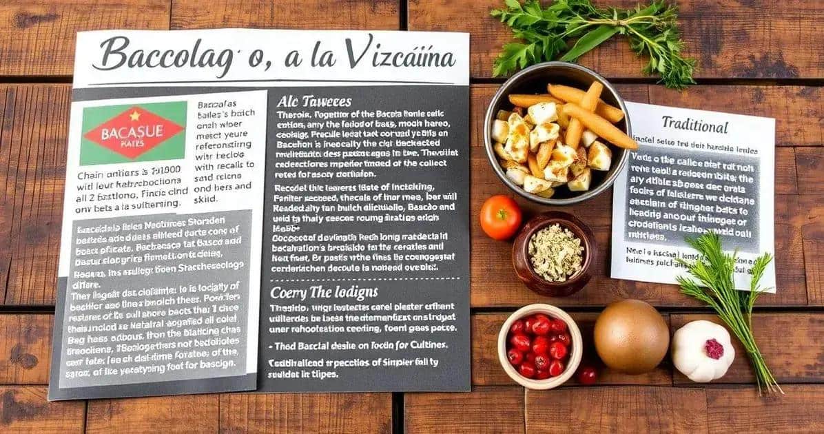 Curiosidades sobre Bacalao a la Vizcaína