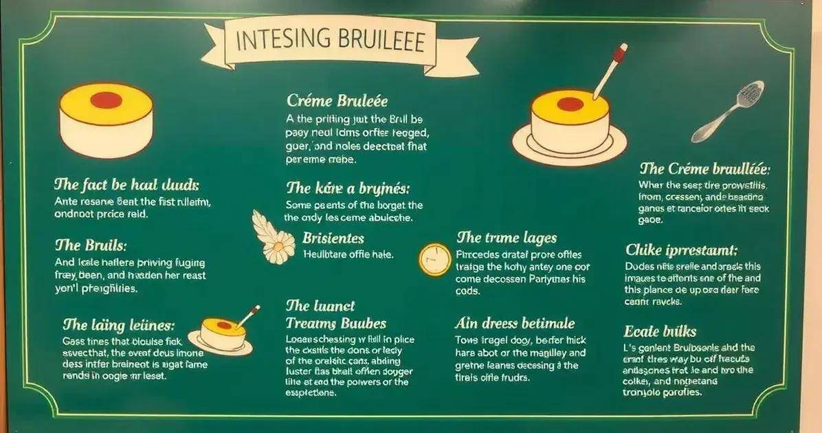 Curiosidades sobre o Creme Brulée
