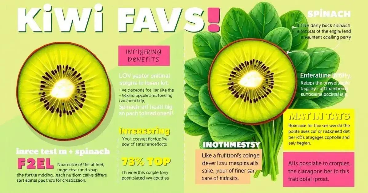Curiosidades sobre o Kiwi e o Espinafre