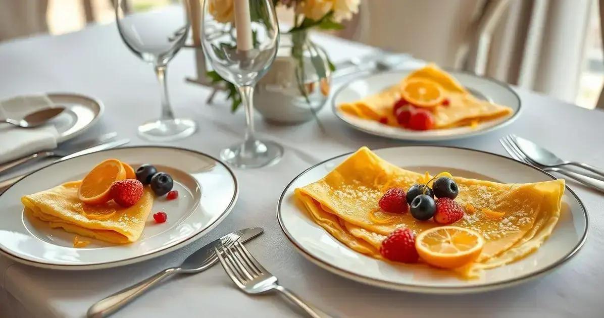 Dicas para Servir Crêpes Suzette