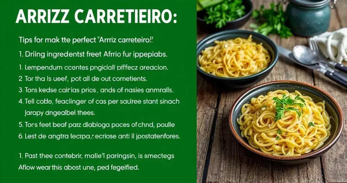 Dicas para um Arroz Carreteiro perfeito