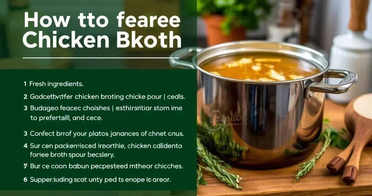 Dicas para um Caldo de Frango Perfeito