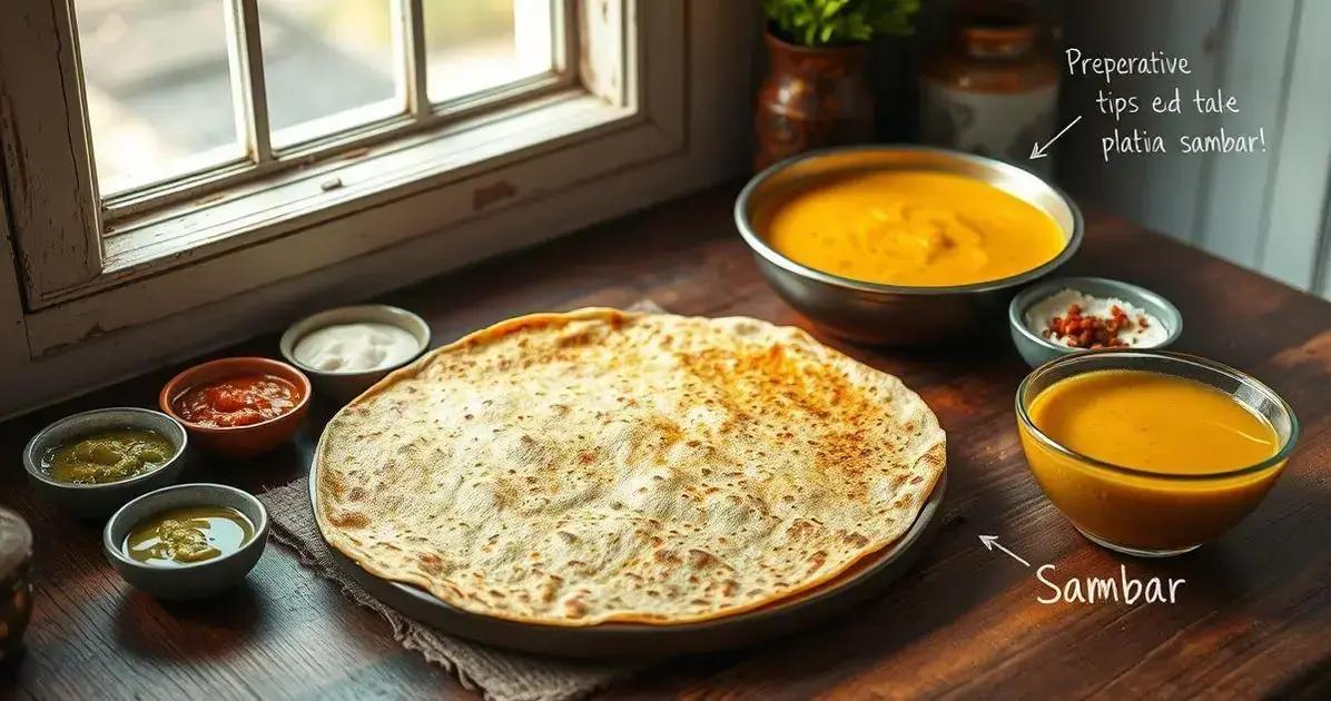 Dicas para um Masala Dosa Perfeito
