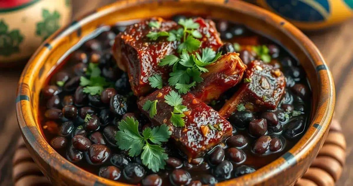 Feijão Preto com Costelinha: Receita Tradicional e Suculenta para sua Família