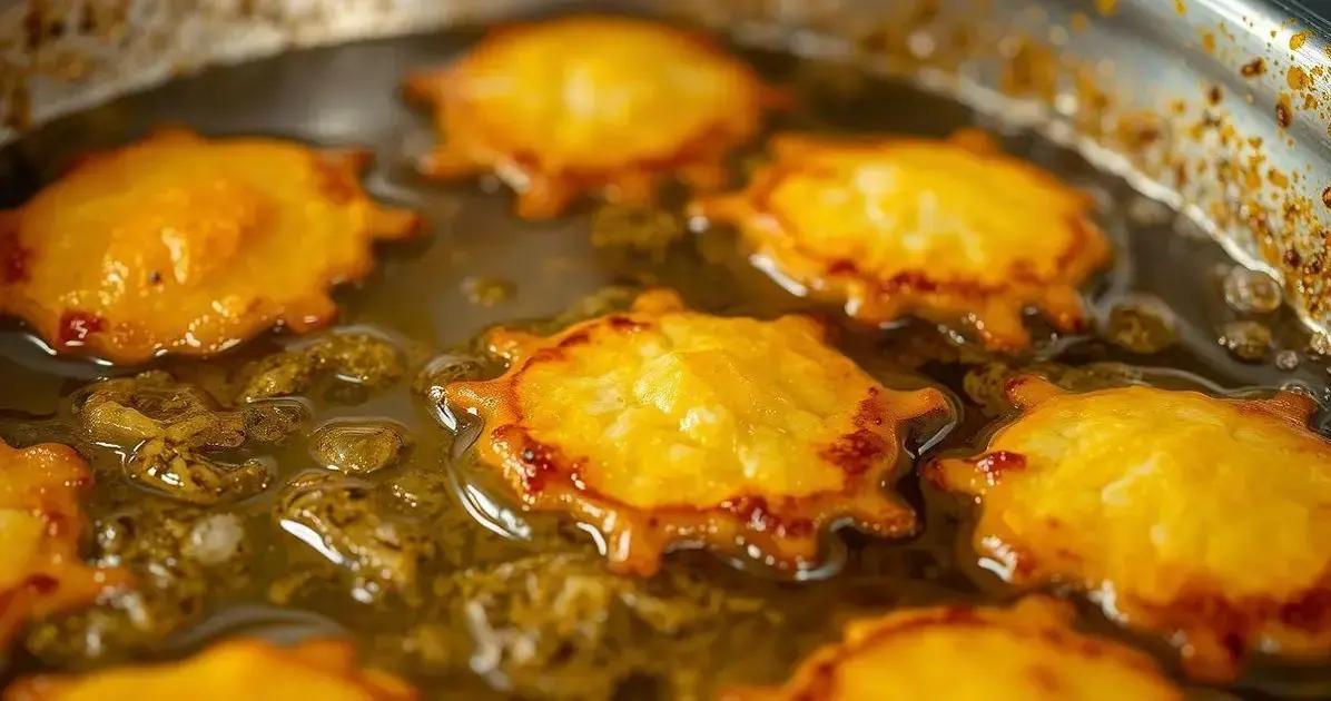 Fritando as bolinhos de Acarajé