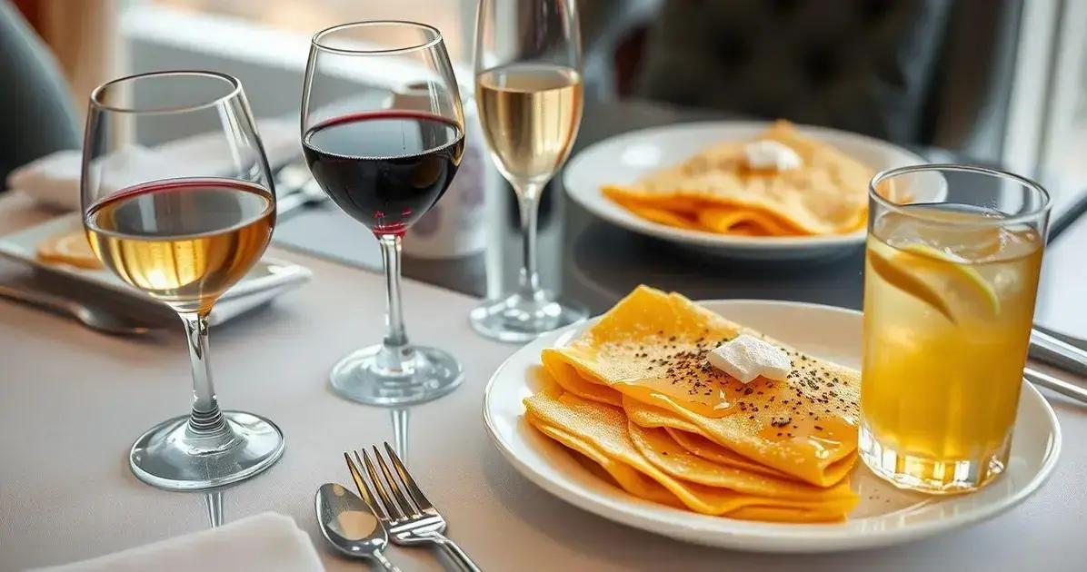 Harmonização com Bebidas para Crêpes Suzette