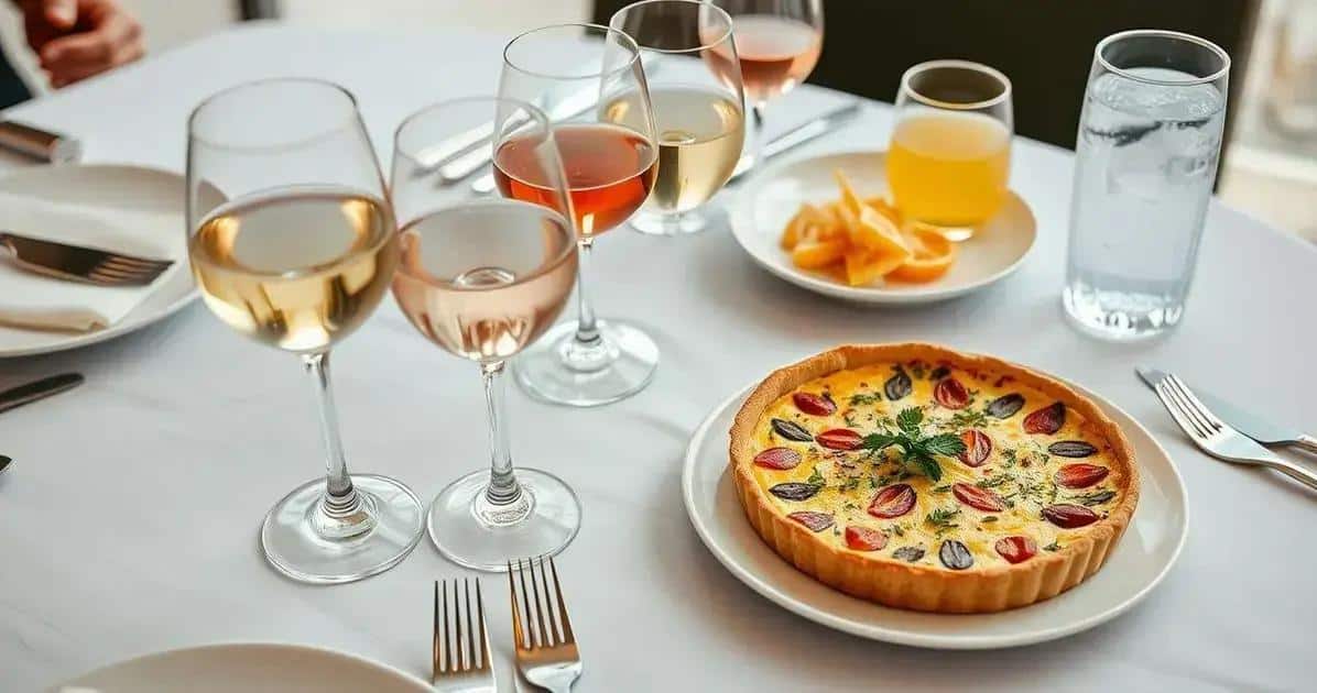Harmonização da Quiche sem Massa com bebidas