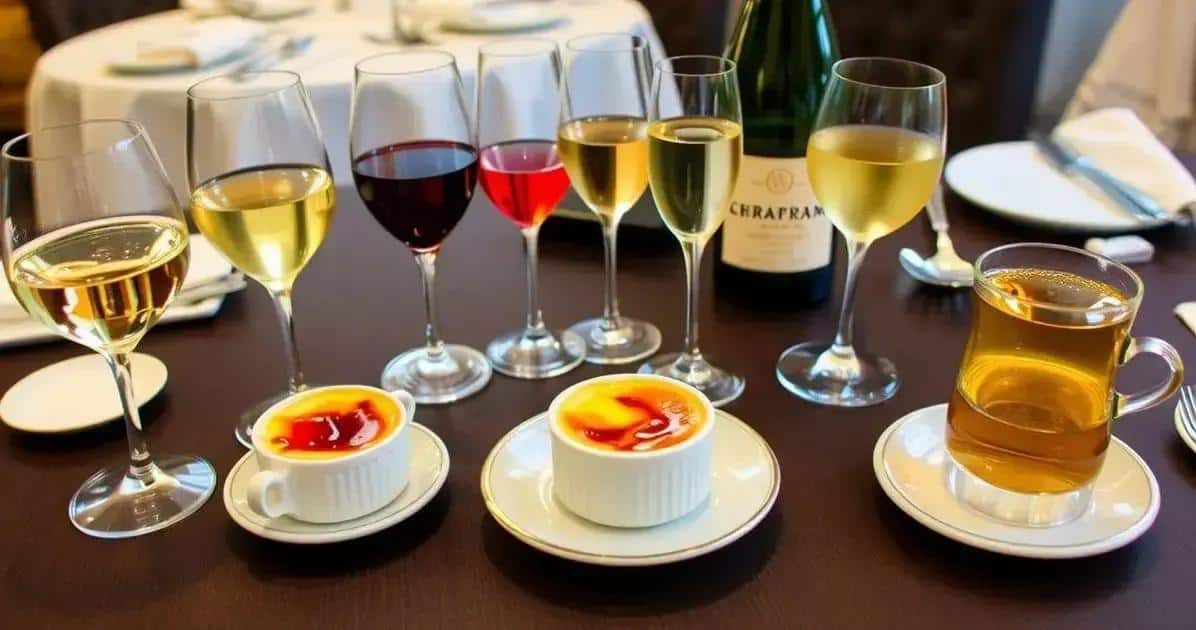 Harmonização de Bebidas com Creme Brulée