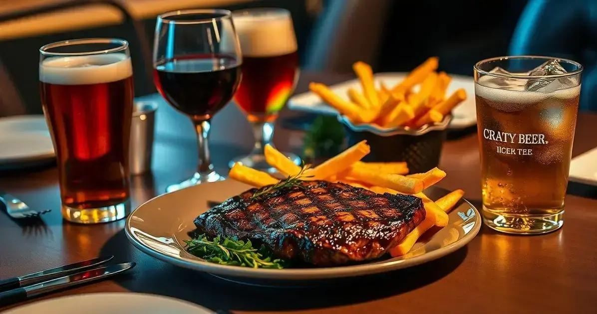 Harmonização de Bebidas para Filé com Fritas
