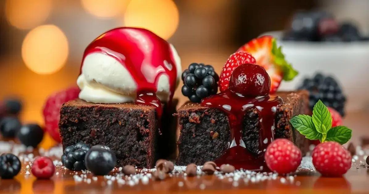 Harmonização: O Que Servir com Seu Brownie de Chocolate
