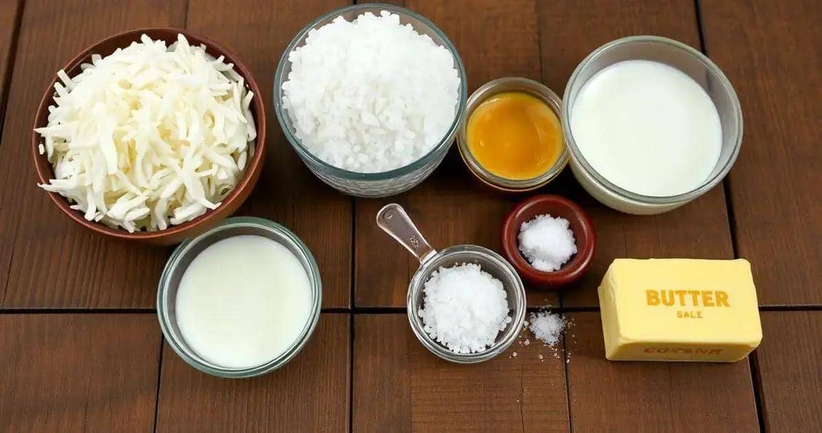 Ingredientes da Cocada
