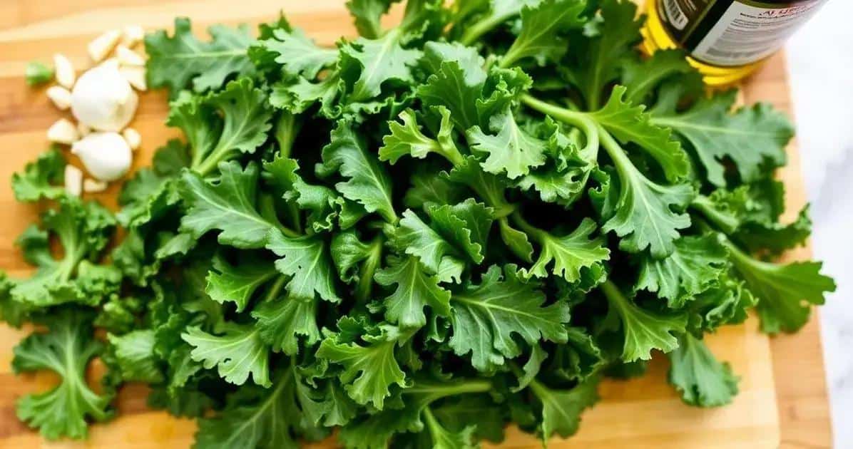 Ingredientes da Couve Refogada