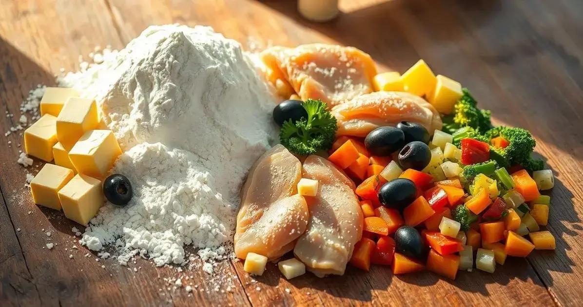 Ingredientes da Empada de Frango