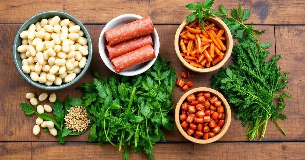 Ingredientes da Fabada Asturiana