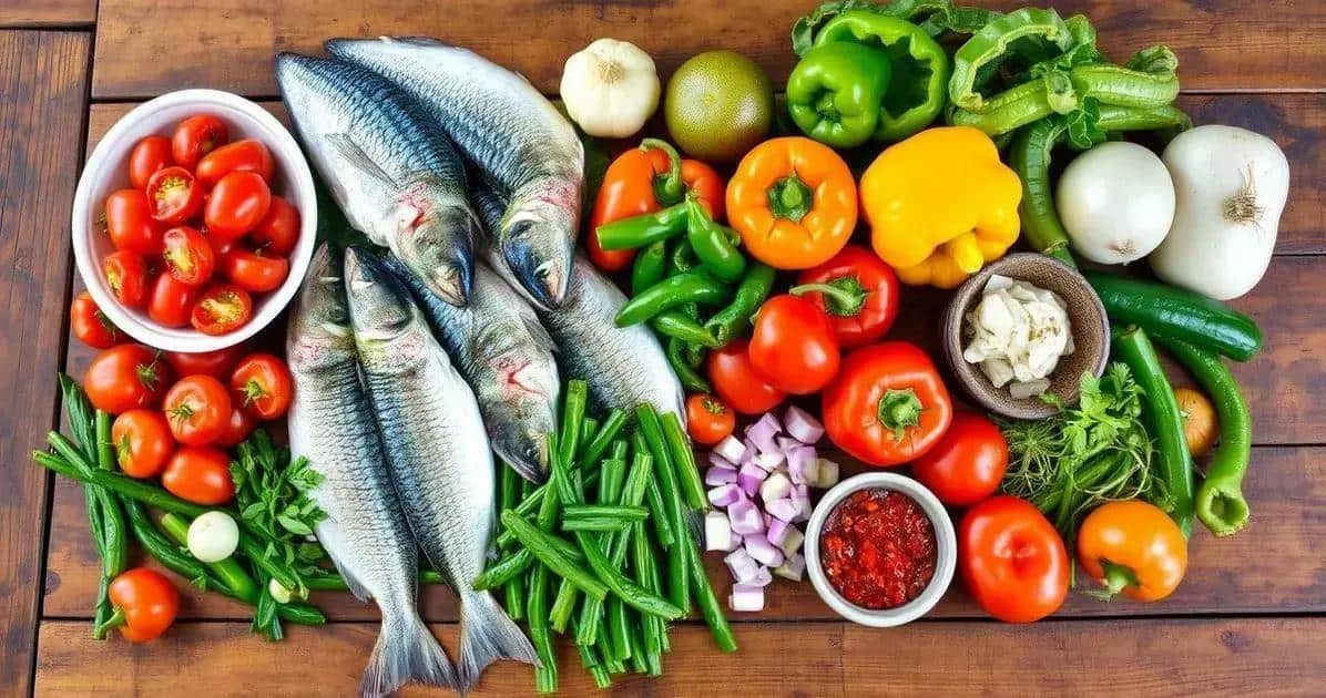 Ingredientes da Peixada Paraibana