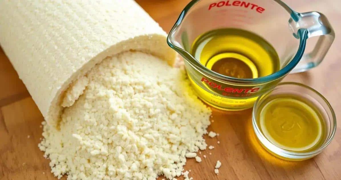 Ingredientes da Polenta Frita