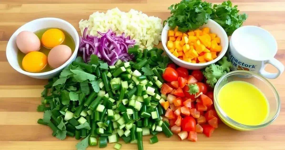 Ingredientes da Quiche sem Massa Fácil