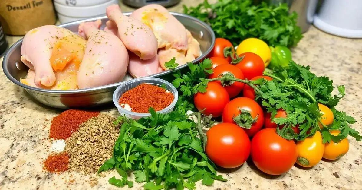 Ingredientes da Receita Butter Chicken