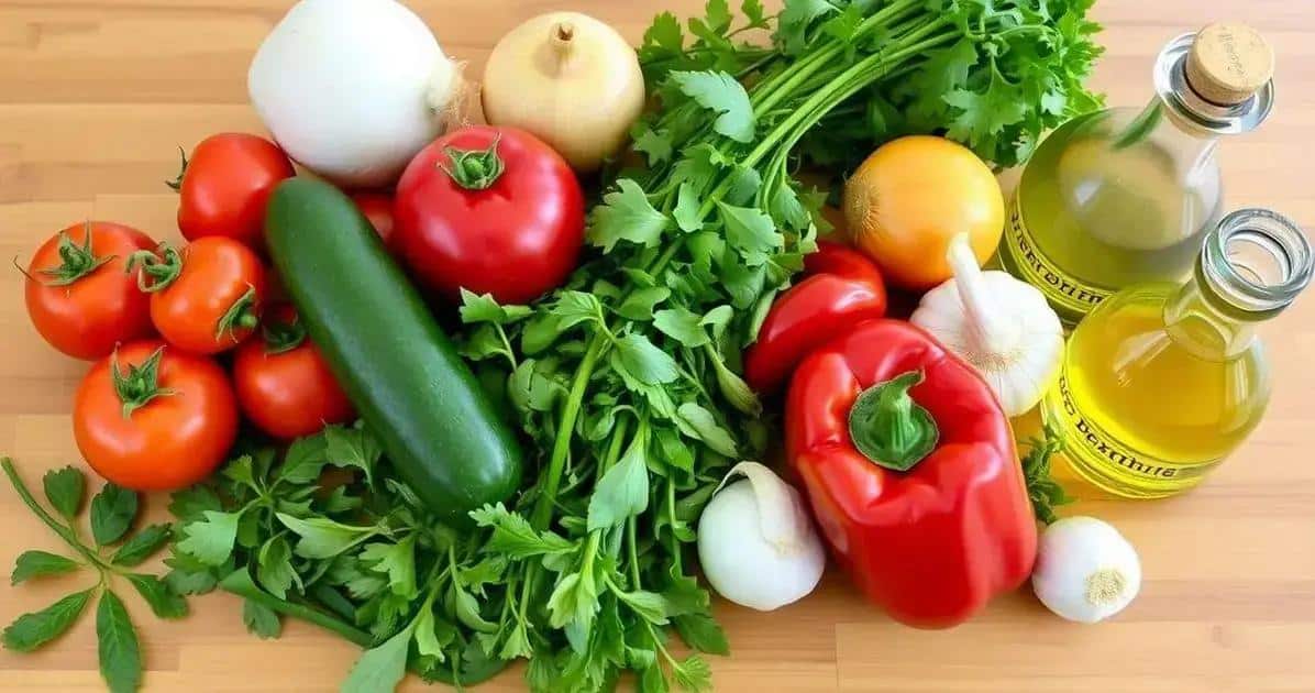 Ingredientes da Receita de Gazpacho