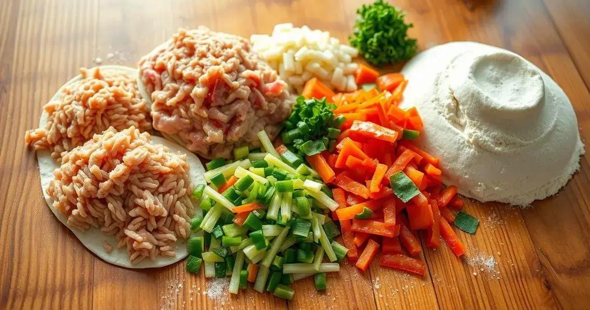 Ingredientes da Receita de Gyoza