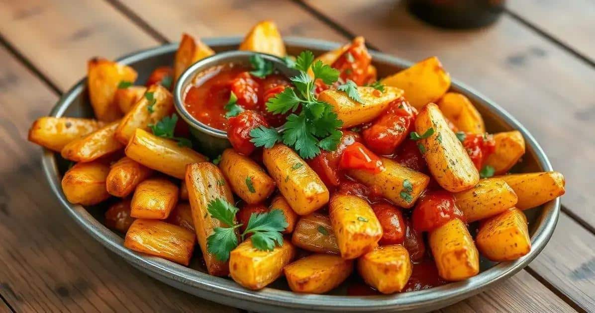 Ingredientes da receita de Patatas Bravas